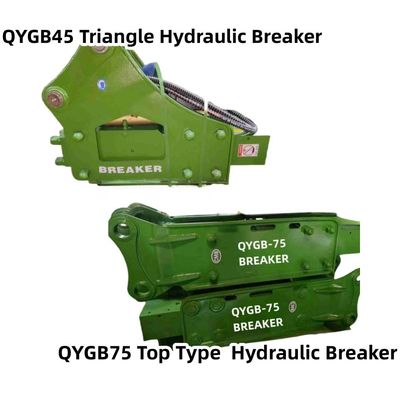 Le type supérieur / Triangle Hydraulique Casse-marteau QYGB75 75 Chisel Suit 6,0-8,0 Tons