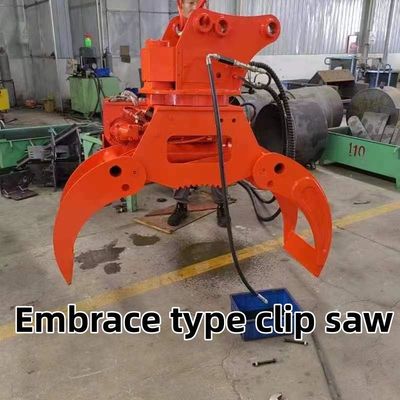 Excavateur hydraulique Grabber Machine de taille d'arbres Tenir le clip pour la coupe d'arbres