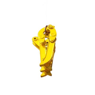 Excavateur mécanique roche attrapeuse rotative besoin de retirer le bras de soutien