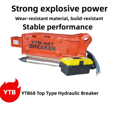 YTB68 type supérieur fraiseur hydraulique marteau 68 Chisel Suit 4-8 tonnes Excavateur