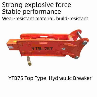 75 Chisel Top Type Hydraulique Breaker résistant à l'usure YTB75 pour une excavatrice de 6-8 tonnes