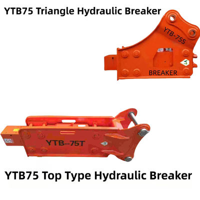 YTB75 type supérieur / Triangle Hydraulique Breaker 75 Chisel pour une excavatrice de 6-8 tonnes
