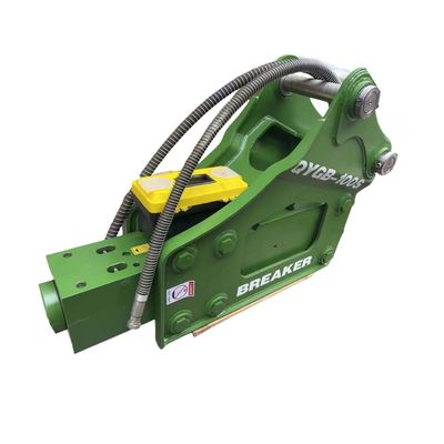 Marteau de rupture hydraulique triangulaire QYGB100 100MM Chisel pour une excavatrice de 10 à 16 tonnes